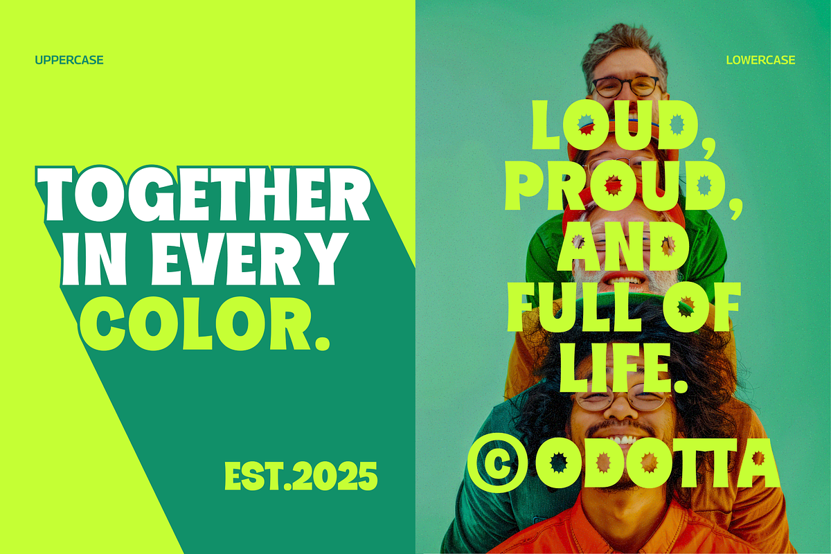 Odotta - Chunky Sans Serif Font, a Sans Serif Font by Studio Moara (Photo 5 of 8)