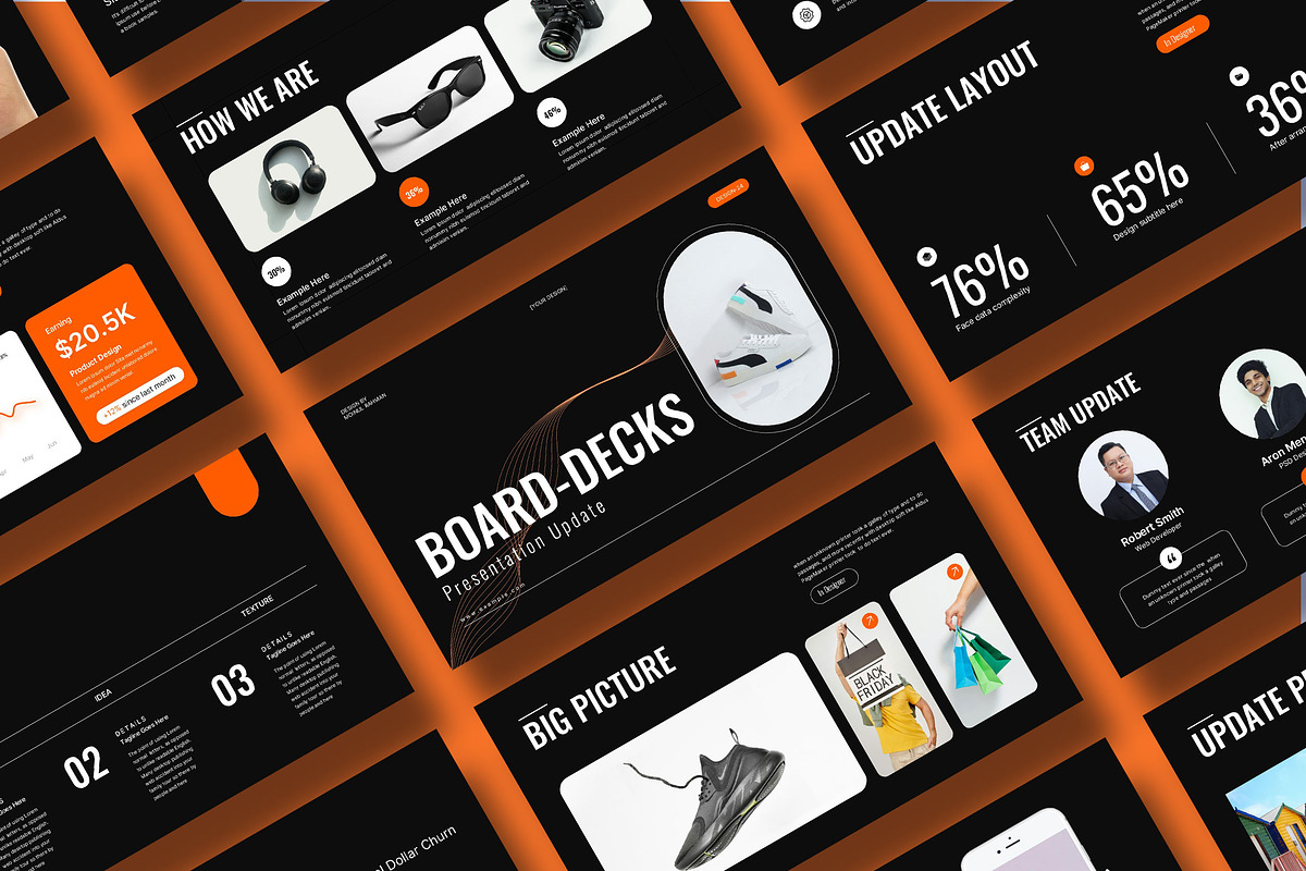 Board Pitch Deck Presentation, a Presentation Template by KreateTribe (Photo 1 of 4)