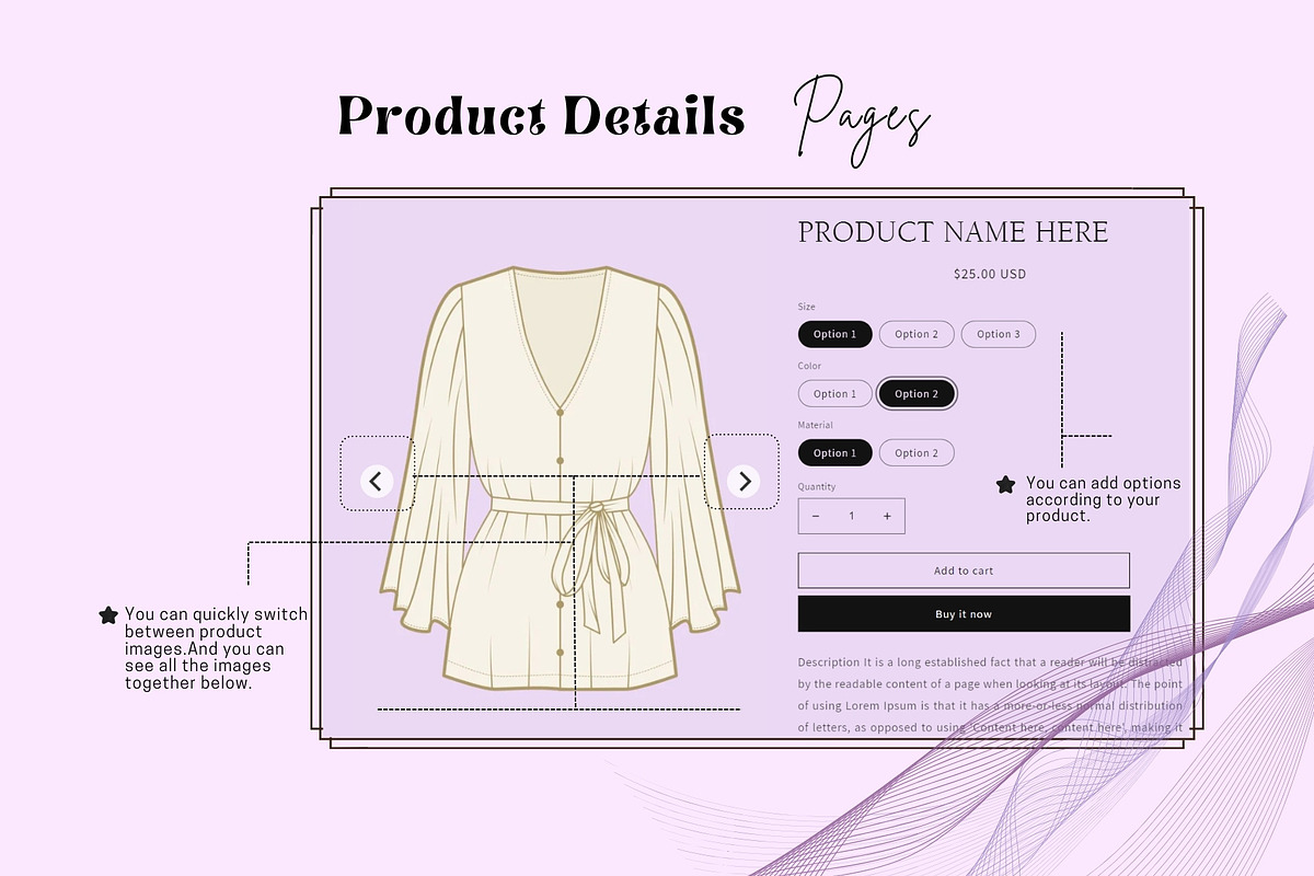Pastel Lilac Gradient Shopify Theme, a Templates & Theme by DaisyStudio (Photo 8 of 10)