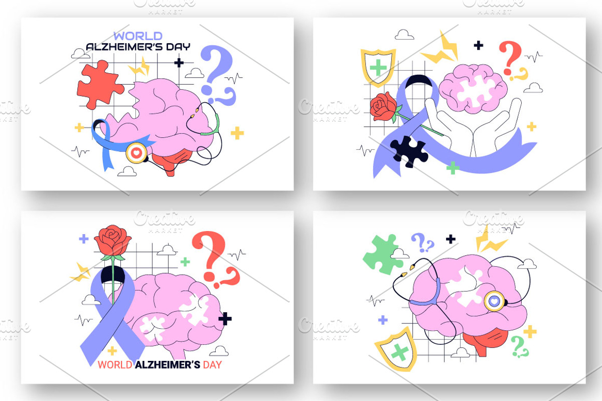 10 World Alzheimer's Day, a Healthcare Illustration by denayunebgt (Photo 2 of 4)