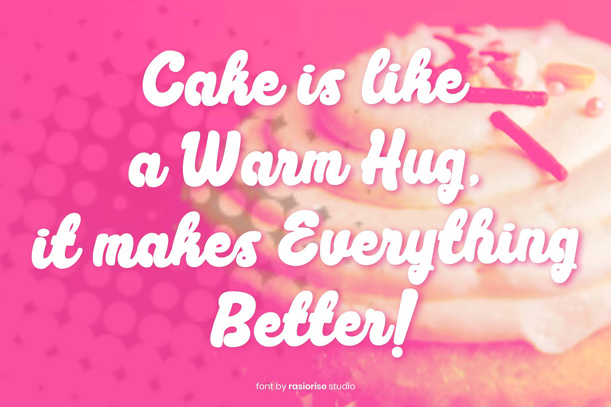 Oirena a Handwritten Funscript Font, a Handwritten Font by Rasiorise Studio (Photo 8 of 12)