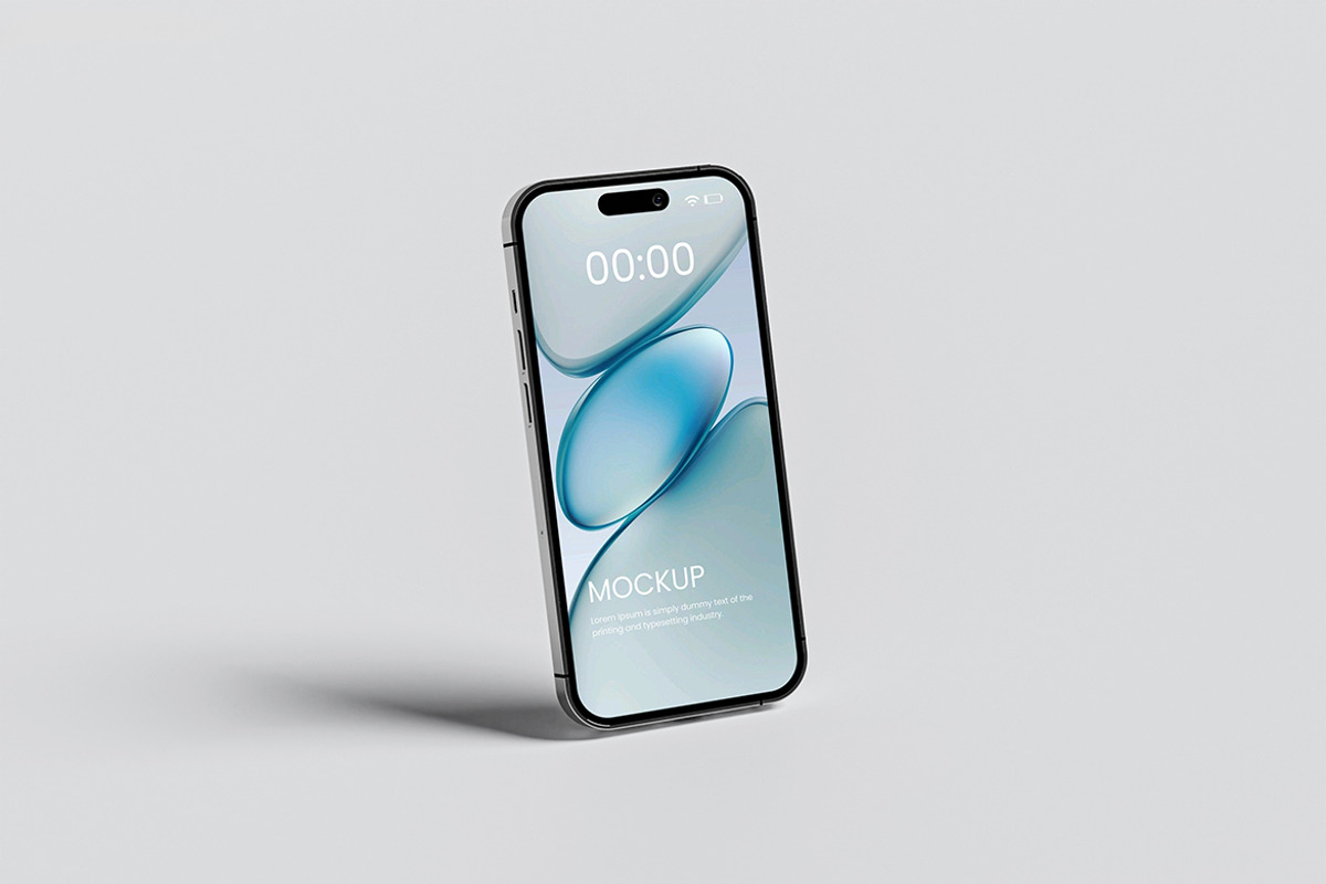 iPhone Mockup, an iPhone Mockup by graphic_keY (Photo 2 of 5)