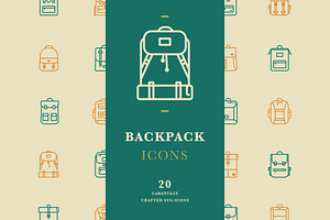 Backpack icons