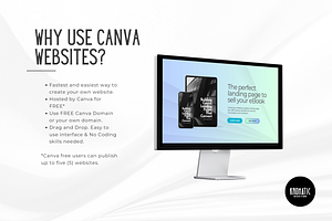 Ebook Landing Page Template Canva