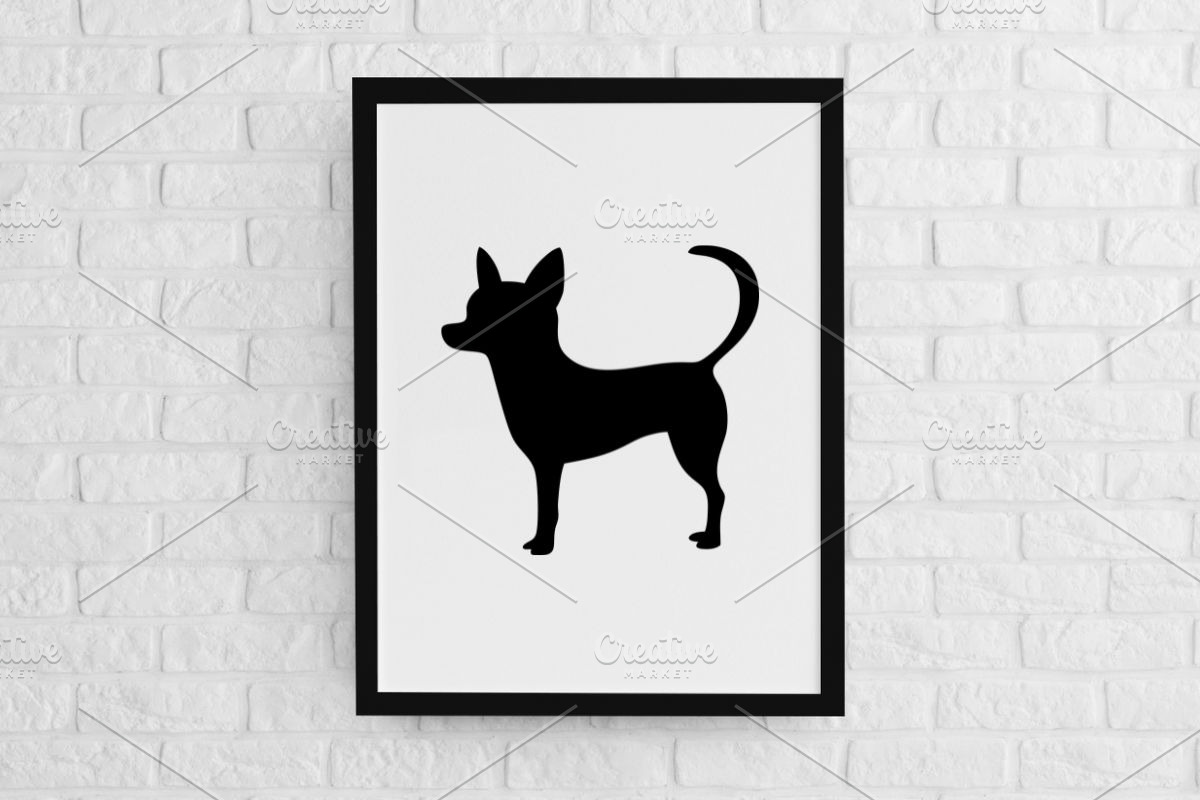 Chihuahua Silhouette SVG, an Animal Illustration by newminddesign (Photo 2 of 3)