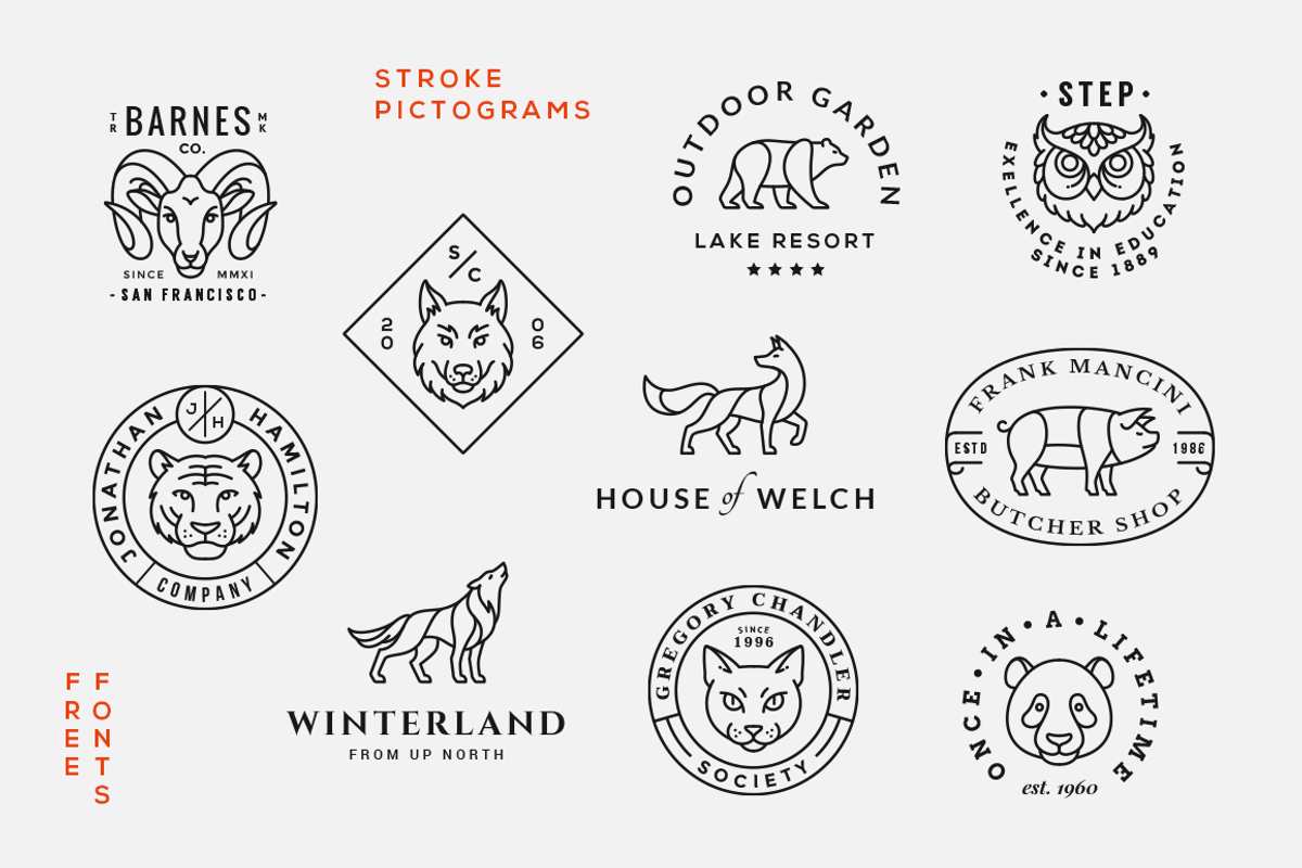 Animal Logo/Badge Templates Vol.2, a Branding & Logo Template by GraphicBurger (Photo 2 of 14)