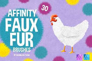 30 FAUX FUR BRUSHES FOR AFFINITY