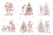 Skeleton Santa Clipart, an Illustration by Markicha Art (Thumbnail 7 of 7)