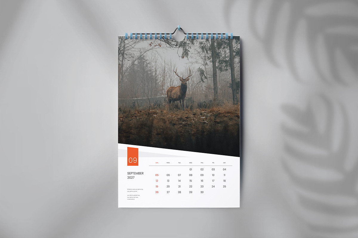 Wall calendar design template, a Stationery Template by Tanmoy Topu (Photo 3 of 3)