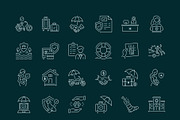 Insurance Icon Set, an Outline Icon by Prosymbols (Thumbnail 8 of 8)