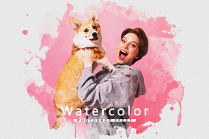 Artistic Watercolor Splash Effect