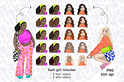 Groovy Girl Clipart | Fashion Woman, a Person Illustration by GlamArtZhanna (Thumbnail 3 of 4)