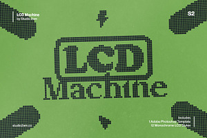 LCD Machine - Retro Display Effect
