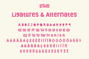 Litho - Fun & Playful Font