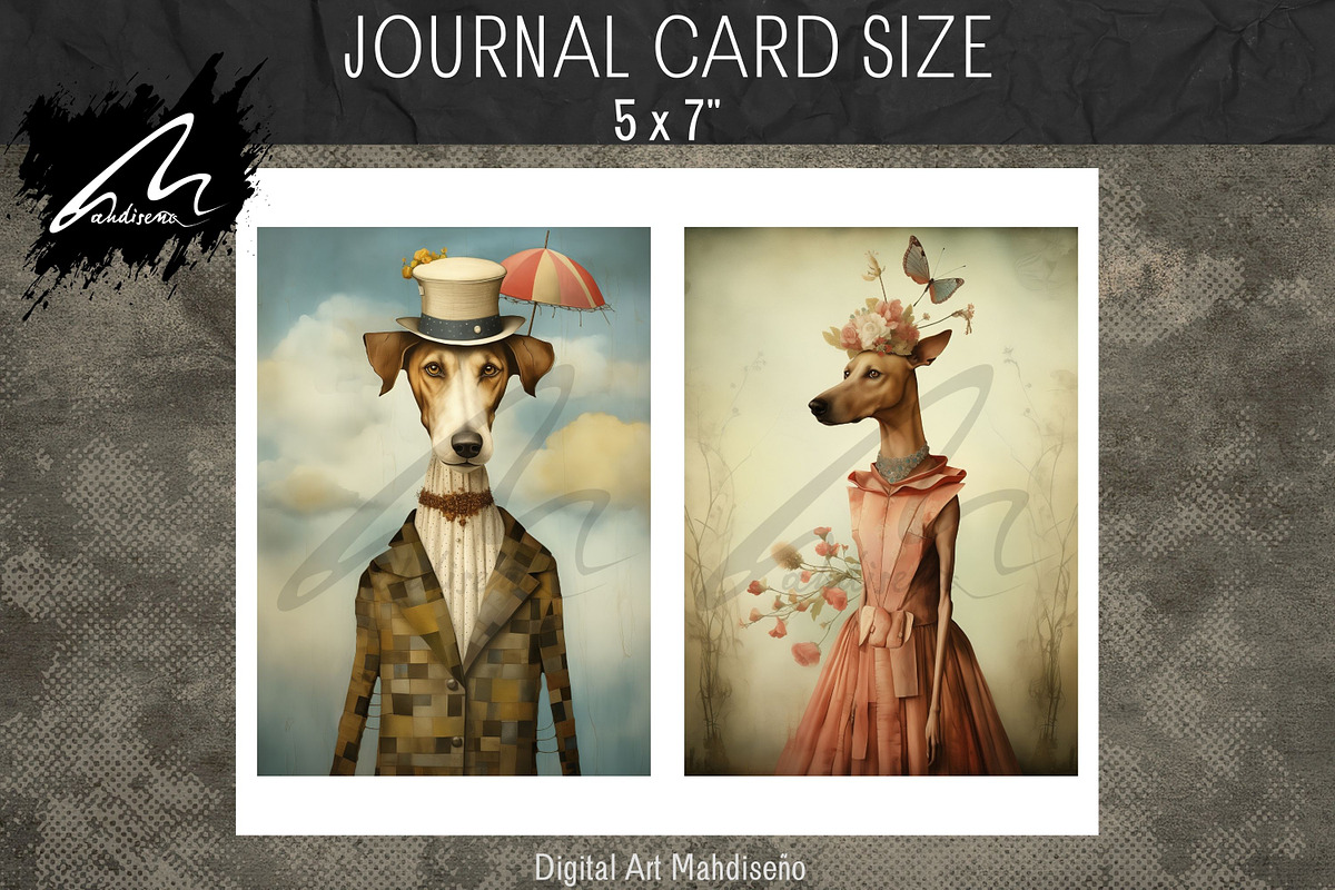 Whimsical Surreal Dog Portrait, an Animal Illustration by Digital Art Mahdiseño (Photo 6 of 9)