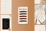 Creamy List Instagram Collection, a Social Media Template by Palm Creatives (Thumbnail 7 of 7)