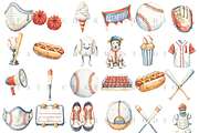 65 Baseball Clipart Bundle, a Sport Illustration by Pati Charm Studio (Thumbnail 2 of 8)