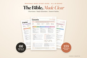 Bible Study Guide - All 66 Books, a Stationery Template by CropUp Creative (Thumbnail 1 of 10)