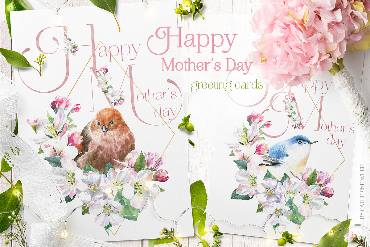 10in1 Spring Watercolor Bundle, an Animal Illustration by Catherine Wheel (Photo 8 of 11)