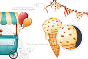 Cute Circus Clipart PNG Set, an Object Illustration by Mespilia (Thumbnail 3 of 5)