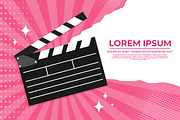 Movie Template in Pop Art Style, a Decorative Illustration by PsychocheArt (Thumbnail 1 of 3)