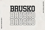 Brusko - Basketball Font, a Serif Font by Flawless And Co (Thumbnail 6 of 10)