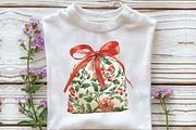 Chinoiserie Red & Green Christmas, an Illustration by CraftArtStudio (Thumbnail 5 of 6)