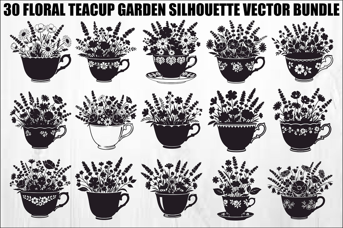 Flower Bouquet Bundle, an Illustration by Designs_River (Photo 1 of 31)