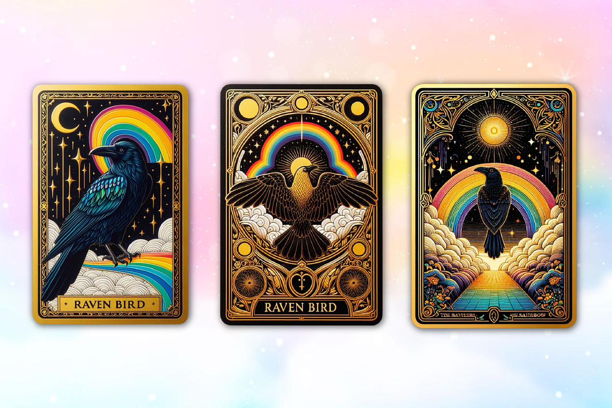Raven Bird Tarot Card Sublimation, a Work Illustration by Dream Creation (Photo 2 of 4)
