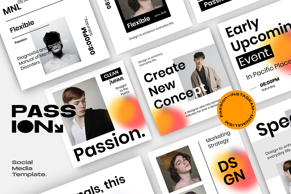 PASSION - Street Urban Social Media, a Social Media Template by Dirtytemp Studio (Photo 6 of 14)