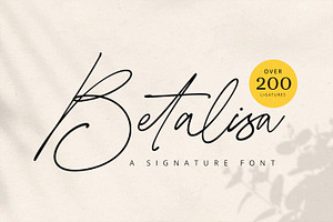 Betalisa - Signature Font