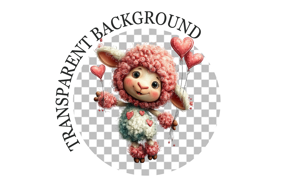 Quirky Valentine Day Lamp Clipart, a Seasonal Illustration by Rose Art (Photo 6 of 7)