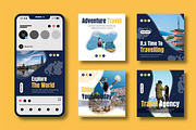 Travel Social Media Post Template, a Social Media Template by MightyDesign (Thumbnail 2 of 8)