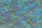 2 Hand Marbled Papers Blue Dreams, a Texture Graphic by Marblingdom (Thumbnail 3 of 3)