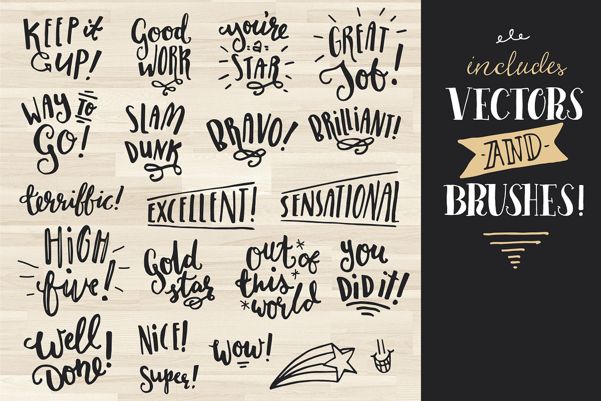 Awesome Encouragement Stamps!, an Object Graphic by The Pen and Brush (Photo 3 of 5)
