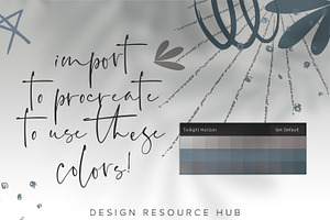 Procreate Color Palette TwilightHrzn