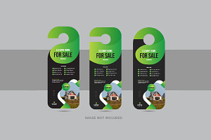 Real estate or home sale door hanger, a Stationery Template by Pavel_design