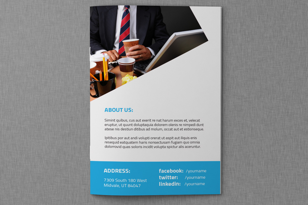 Corporate Bi Fold Brochure, a Brochure Template by Hervat (Photo 4 of 5)