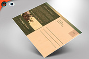 Vintage Green Funeral Announcement, a Card Template by SeraphimChris (Thumbnail 2 of 6)