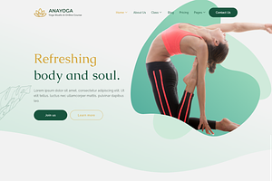 Yoga Teacher & Studio Elementor Kit, a Landing Page Template by Shasha