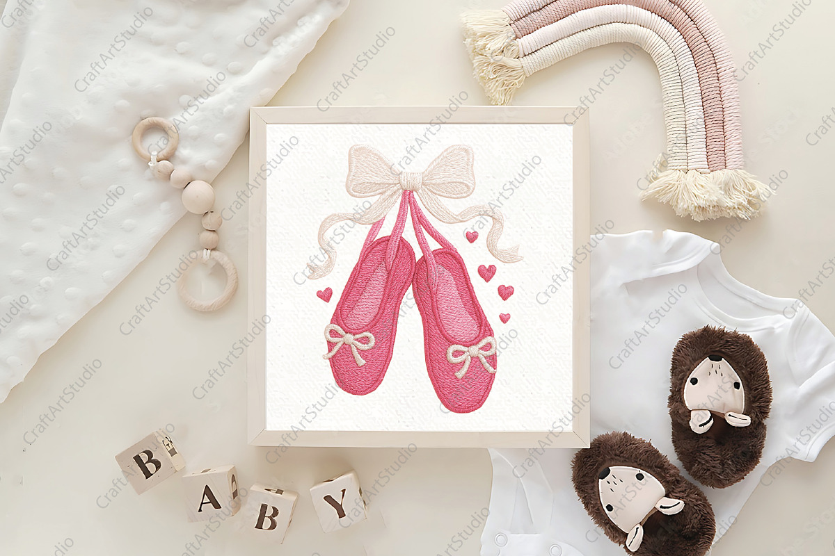 Valentine's Ballet Slippers PNG, an Illustration by CraftArtStudio (Photo 4 of 4)