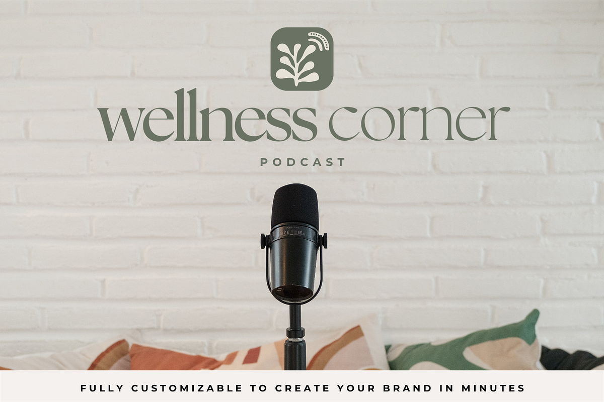 Podcast Logo Kit Canva Template, a Branding & Logo Template by BrandhavenStudio (Photo 3 of 11)