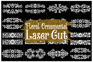 Intricate Floral Laser Cut, an Illustration by Gfx_Store