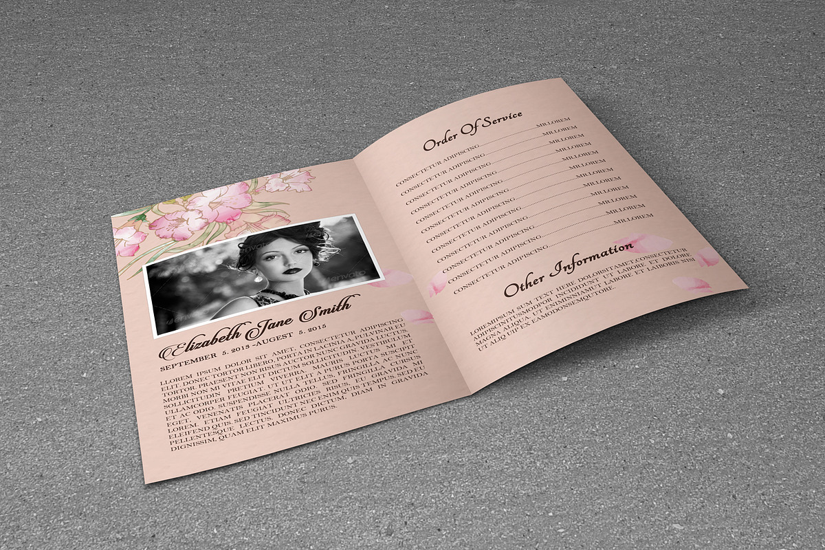Funeral Program Template-V273, a Brochure Template by Template Shop (Photo 4 of 4)