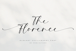 The Florence Calligraphy Font