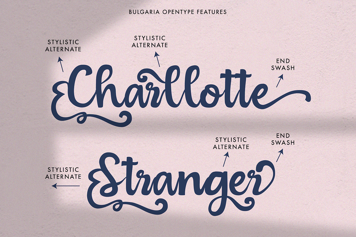 Bulgaria - Modern Calligraphy Font preview 3