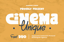 Cinema Unique a Handwritten Font Duo
