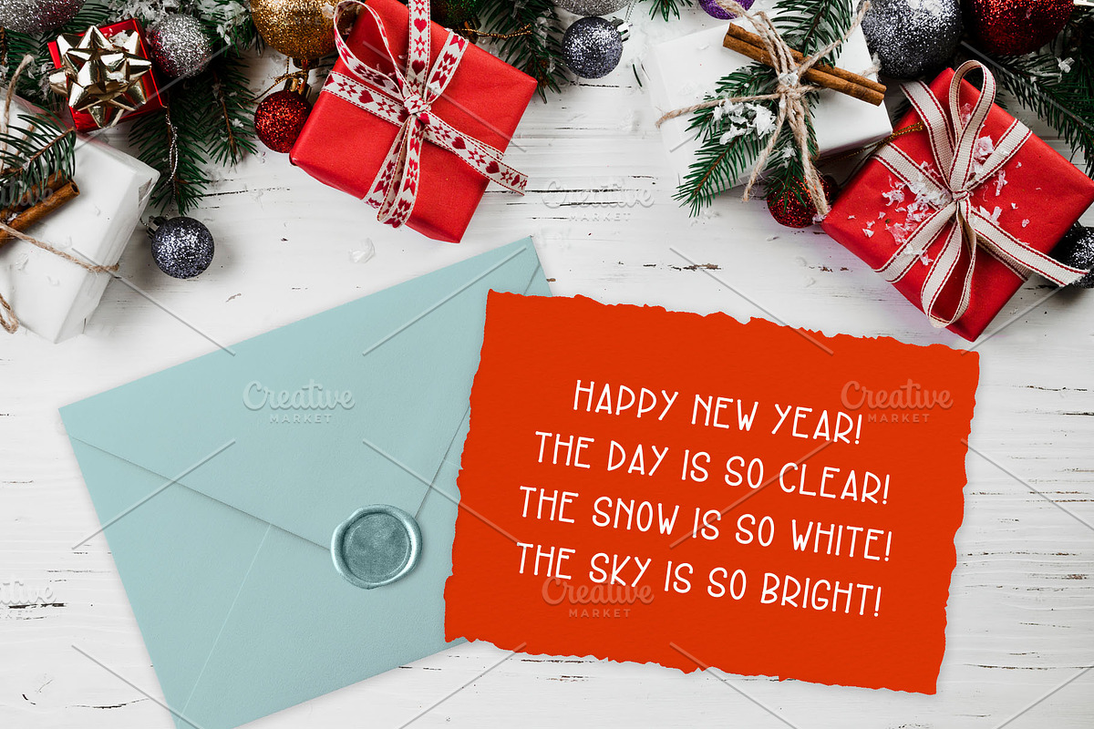New Year Font and Graphics Pack preview 7