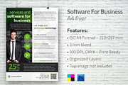 Software for Business A4 Flyer, a Flyer Template by buttonpl (Thumbnail 1 of 3)