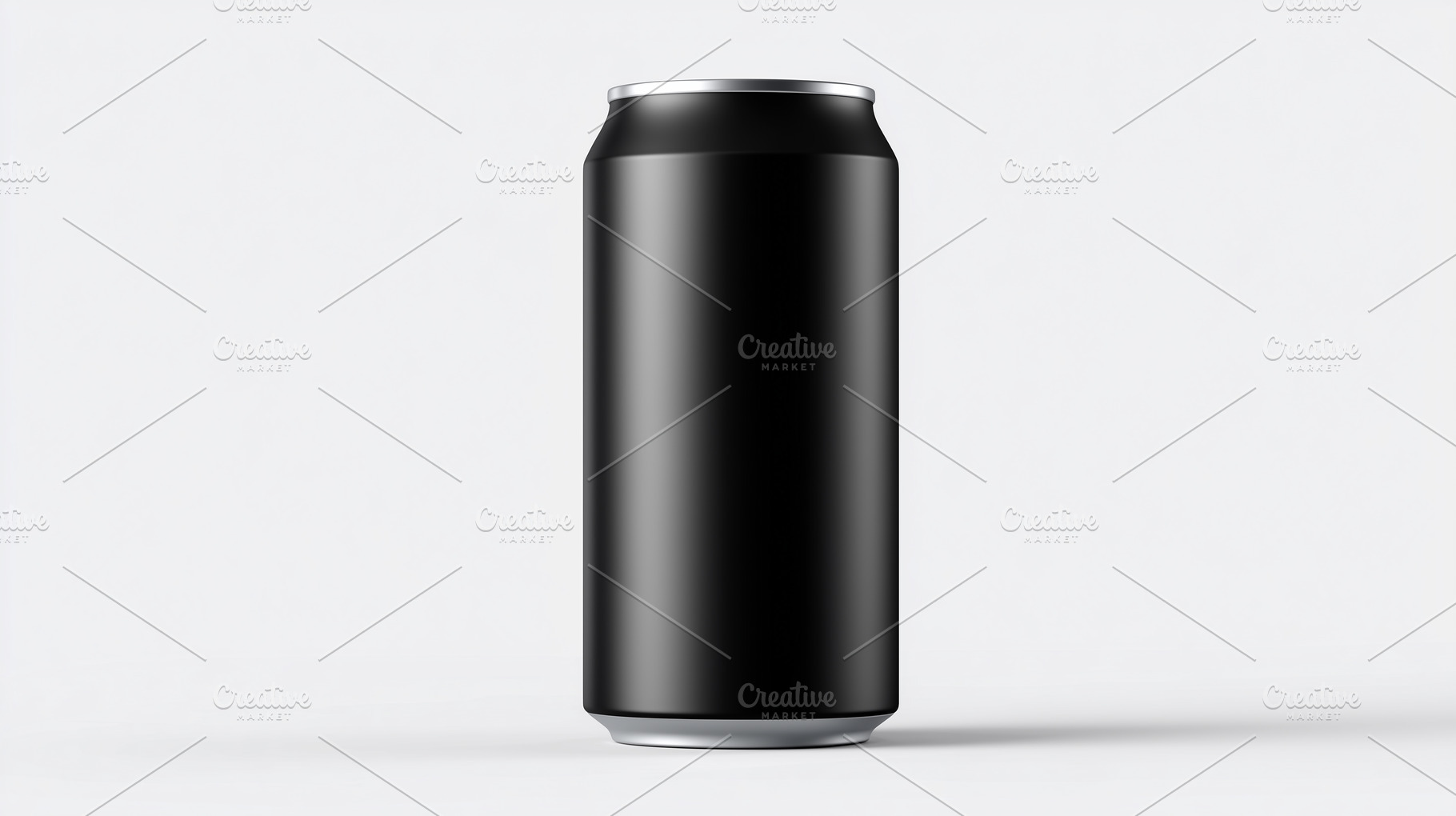 Blank black aluminum can isolated on, a Food & Drink Photo by MistyDay